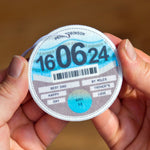 A car air freshener designed to look like a tax disc, personalised with a special message for Dad