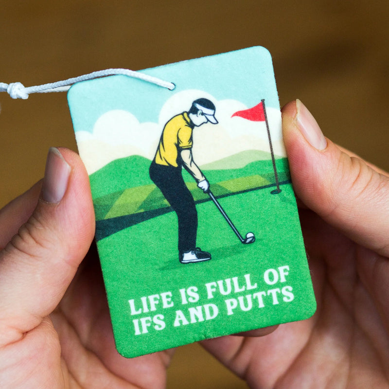 funny golf themed car air freshener