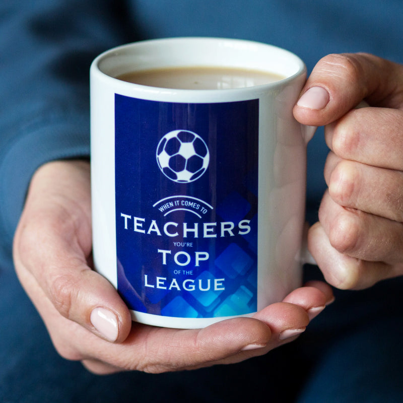 'Top Of The League' Football Mug for Teacher