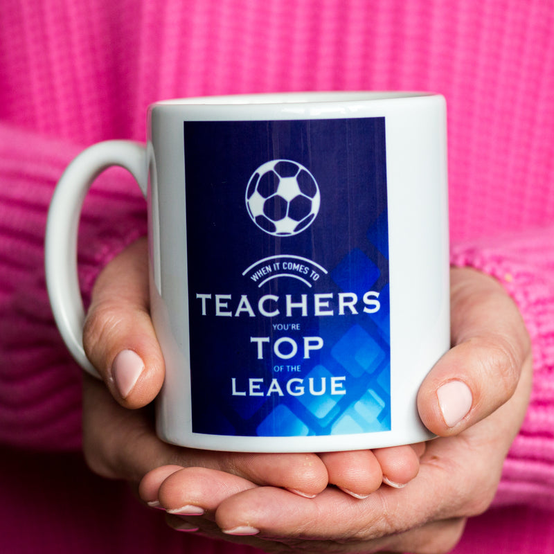 'Top Of The League' Football Mug for Teacher