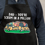 Rugby themed apron gift for A dad