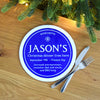 Personalised Blue Plaque Placemat