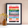 Personalised Book Print for Couples