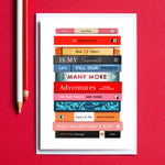 Personalised Books Valentine's Card