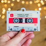 Personalised Cassette Tape Christmas Tree Decoration