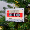 Personalised Cassette Tape Christmas Tree Decoration