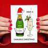 Funny Cava Christmas Card - Of Life & Lemons®