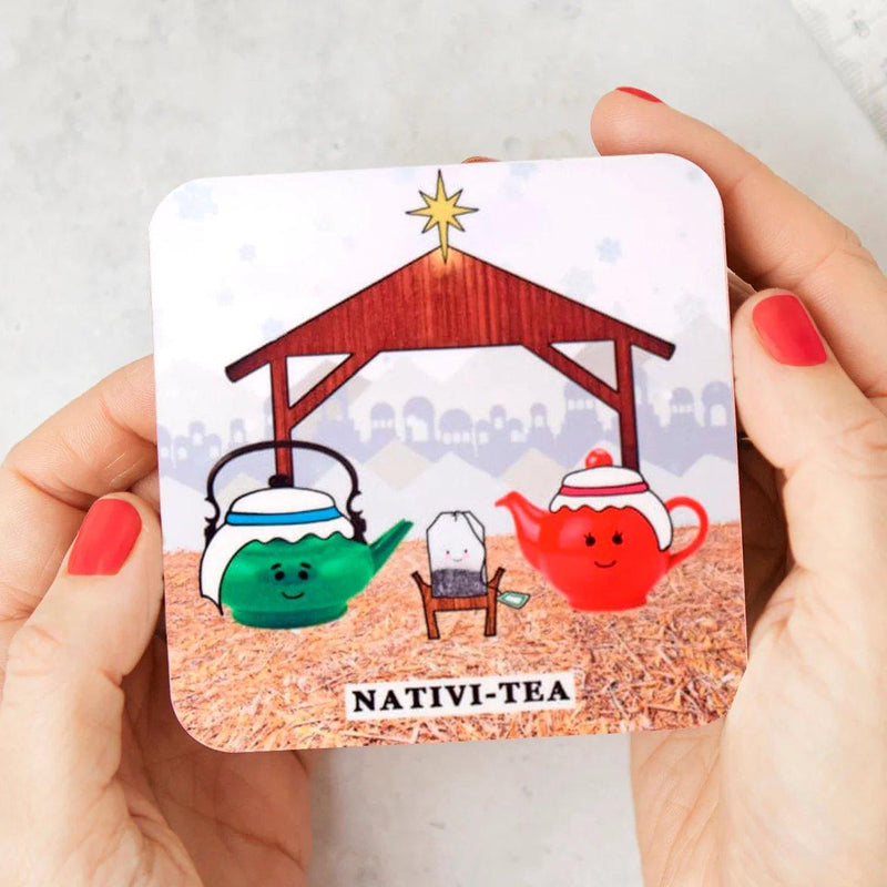 Funny Christmas Tea Coaster - Of Life & Lemons®