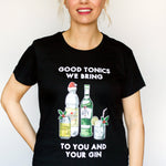 'Good Tonics We Bring' Ladies Christmas T-Shirt