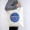 A personalised tote bag that features a persons name and fun quote about them
