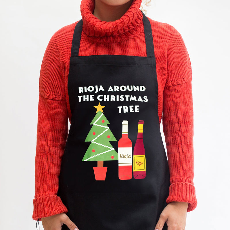 Funny Wine Christmas Apron