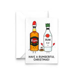 Rum themed christmas card