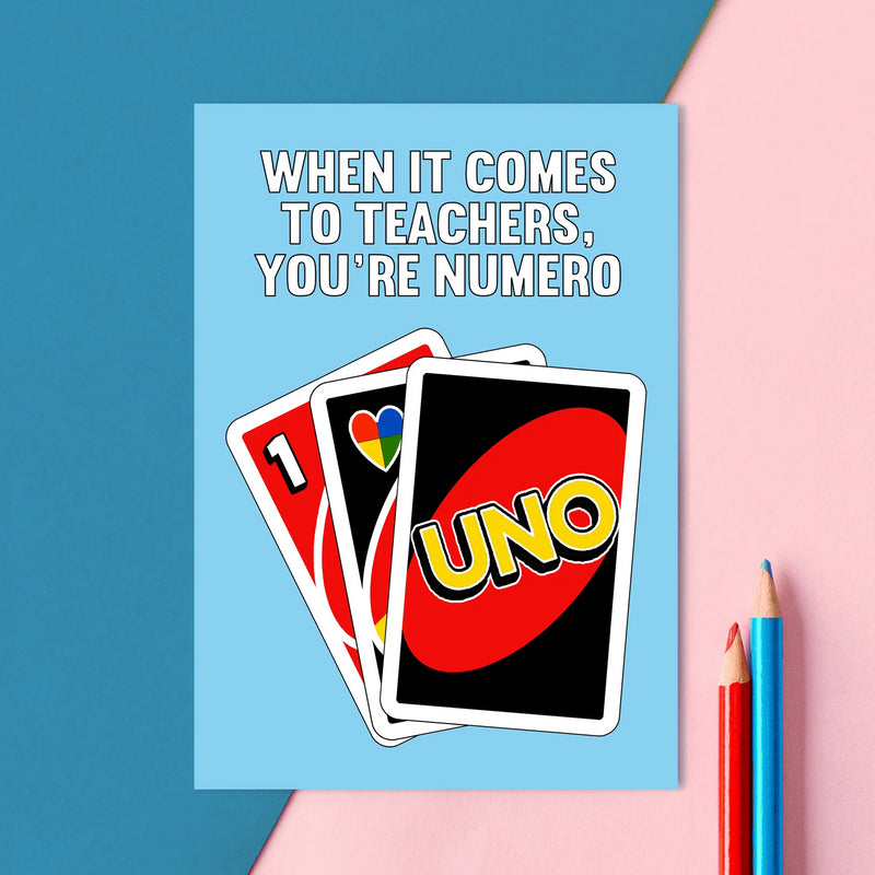 Funny Uno Card For Teacher