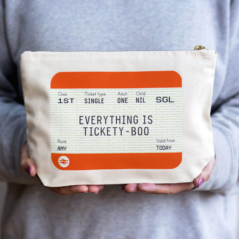 Funny Train Ticket Make Up Bag - Of Life & Lemons®