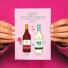 'Happy ValentWINE's Day' Funny Wine Valentine's Card - Of Life & Lemons®