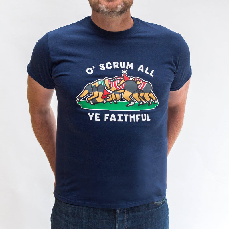 Mens Rugby Christmas T-Shirt T-Shirt Of Life & Lemons 