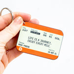 Personalised Train Ticket Birthday Keyring Personalised Keyring Of Life & Lemons 