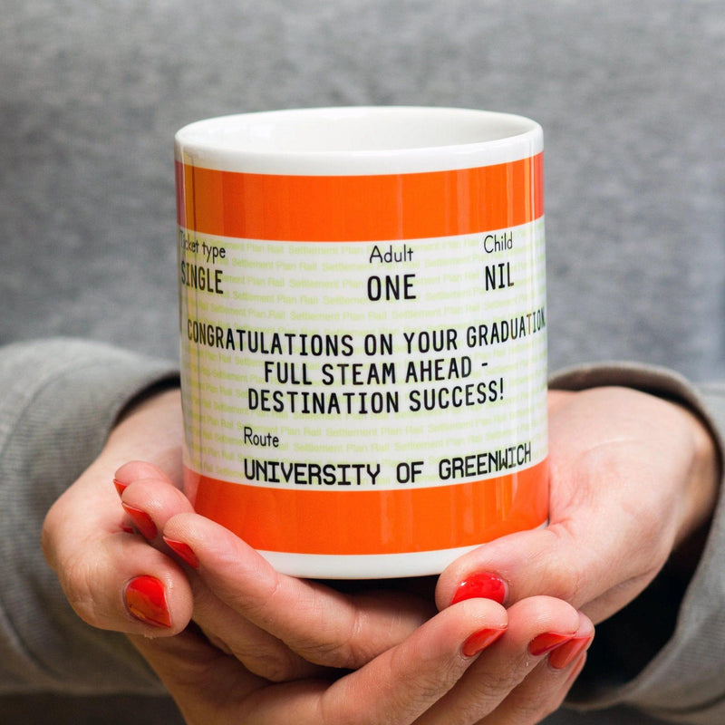 A customised graduation gift personalised with the degree information