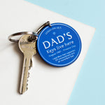 Personalised Blue Plaque Keyring for Dad Personalised Keyring Of Life & Lemons 