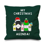 'Christmas Aginda' Christmas Cushion Cushion Of Life & Lemons® 