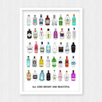 'All Gins Bright & Beautiful' Print Montage Prints Of Life & Lemons 