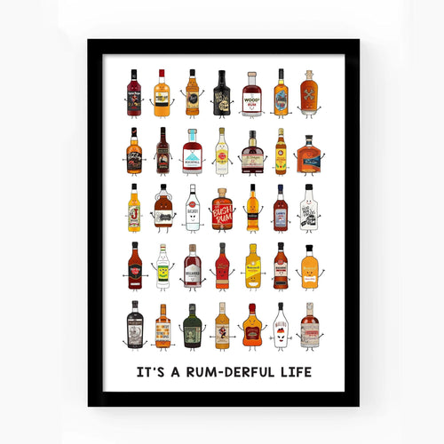 'It's A Rum-derful Life' Print Montage Prints Of Life & Lemons 