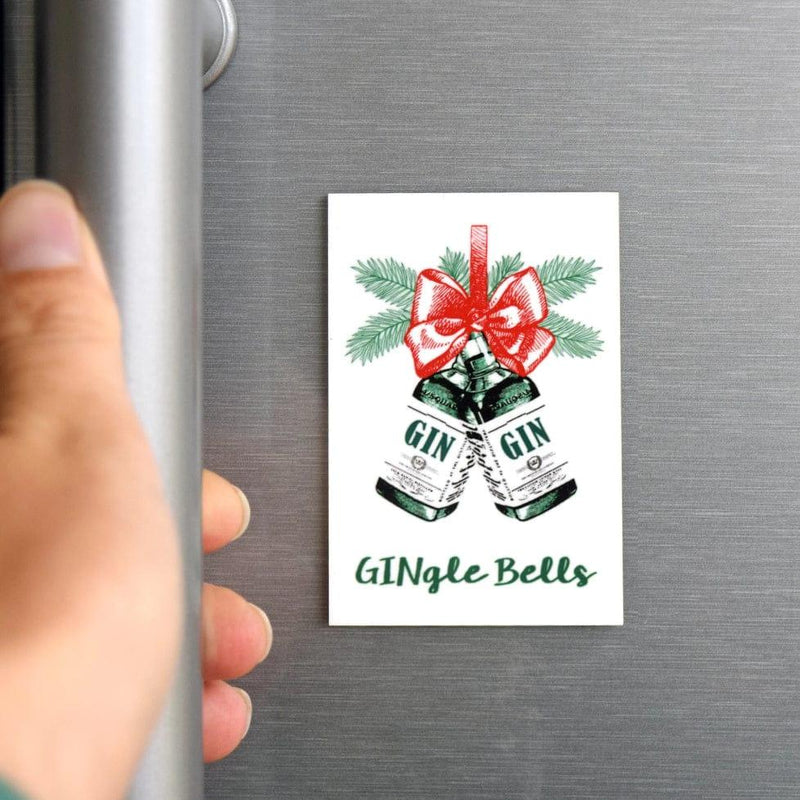 'GINgle Bells' Christmas Fridge Magnet Fridge Magnet Of Life & Lemons 