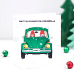 'Driving Gnome for Christmas' Funny Christmas Card Christmas Card Of Life & Lemons 