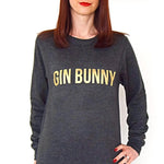 Gold 'Gin Bunny' Sweatshirt Sweatshirt Of Life & Lemons 