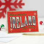 'Greetings from Ireland' Retro Christmas Card Christmas Cards Of Life & Lemons 