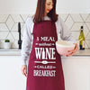 'A Meal Without Wine' Apron Aprons Of Life & Lemons 