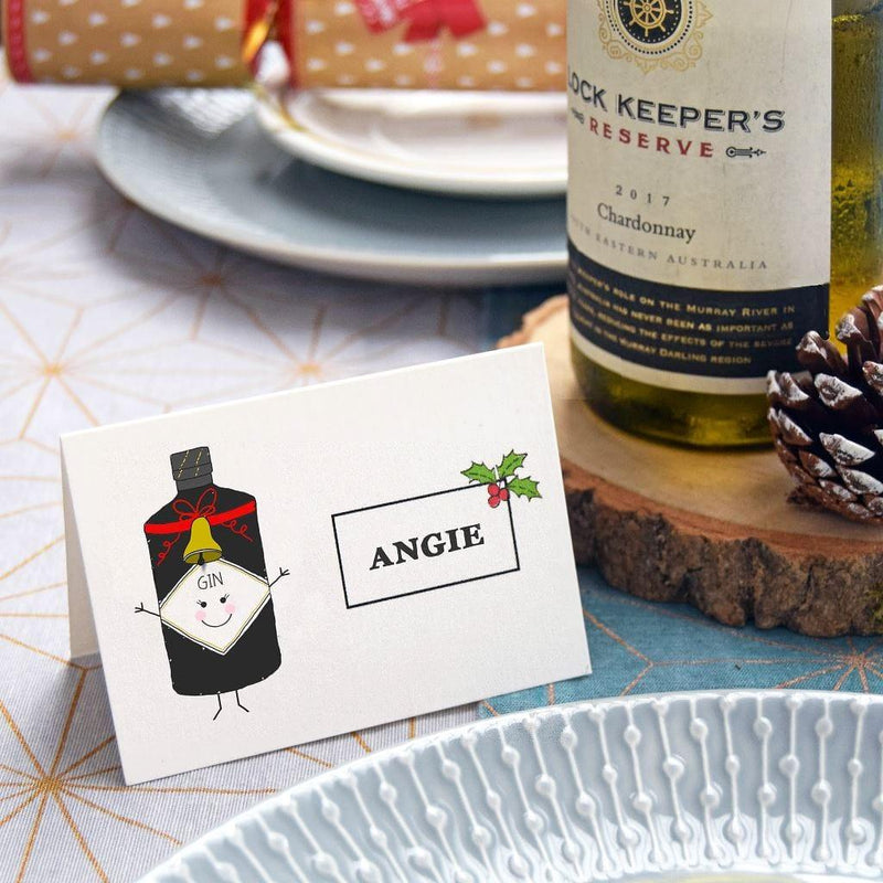 Personalised Drinks Christmas Place Settings Place Settings Of Life & Lemons 