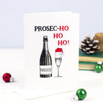 'Prosec-hohoho' Funny Prosecco Christmas Card Christmas Cards Of Life & Lemons 