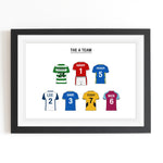 Personalised Football Team Print Personalised Prints Of Life & Lemons 