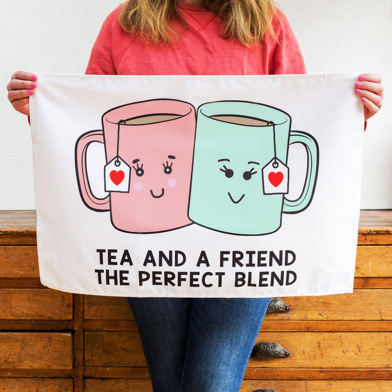 'Tea And A Friend' Tea Towel Tea Towel Of Life & Lemons 