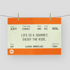 Train Ticket Tea Towel Tea Towel Of Life & Lemons 