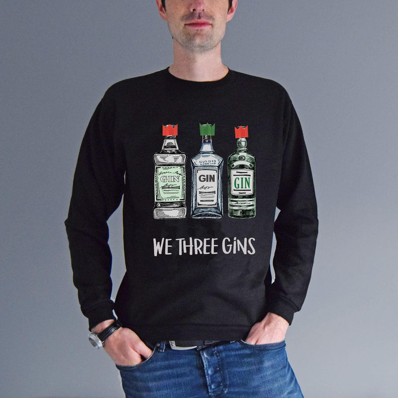 'We Three Gins' Christmas Jumper Sweatshirt Of Life & Lemons 