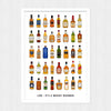 'Whisky Business' Illustrated Whisky Print Montage Prints Of Life & Lemons 