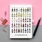 'It's a Winederful Life' Funny Wine Notebook Notebook Of Life & Lemons 